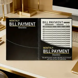 Bill Payment Tracker Log Book, Monthly Bill Organizer, Financial Planner Notebook, Budgeting Journal for Expense Tracking, Debt Management, Personal Finance, Home & Office Use