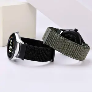 ANNEFIT Nylon Sport Loop Watch Bands, 2 Packs Quick Release Adjustable Strap 16M