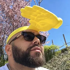 Funny Hand Shaped Sun Visor Hat, Novelty Palm Sunshade Cap for Outdoor Beach Party