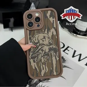Case Compatible with iPhone 16 Pro Max 15 14 Plus 16e 13 12 Mini 11 Promax X XS Max XR xsmax Camouflage Dog TPU Silicone Camera Protective Rugged Cellphone Cover for Boy