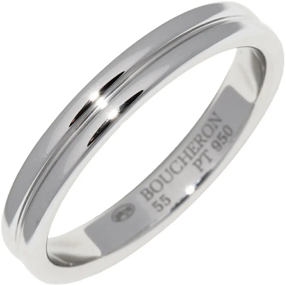 Boucheron Godron Pt950 Ring Size 55