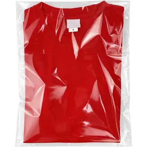 Clear Resealable Cellophane Plastic Bags Self Adhesive for Packaging Shirts, Clothing and Products,100 Pcs 10x14 Inches Self Sealing Cellophane Bags