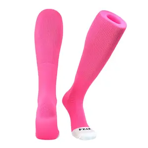 Pear Sox ID Knee High Long Tube Socks for Baseball Football Soccer (Neon Pink)