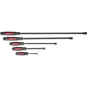 Tools 61366 Dominator Pry Bar Set, 5-Piece Curved, Black Oxide Finish