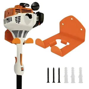 Garden Electric Tool Weed Trimmer Wall Mounted Bracket, 1 Count Garage Storage Metal Storage Rack, Equipped 3 nails and 3 expansion nails, Home Heavy Duty Organizer for Outdoor Garden Workshop Parts, Tool Kit, Yard Tool Rack, Cordless Tool Organizer