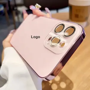 For iphone 17/16/15/14/13/12/11 Pro Max, High-End Original Color Anti-Fall Protective Phone Case, Smooth Crystal Glass Cover Full Camera Protective Large Window Lens Design Shockproof Phone Case For Both Boys and Girls