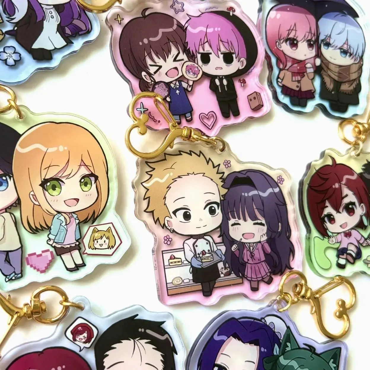 9 Couple Anime Duos  Acrylic Keychains Gifts