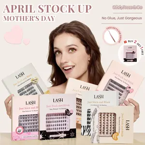 Lashterally Self-Adhesive Lash Cluster Kit 7 Styles Glue-Free Easy Removal Natural Lashes 10mm/12mm/14mm Lightweight 24+ Secure Hold 72/90/110/120 Eyelashes Clusters for Flawless Makeup - Cosmetic summervibes