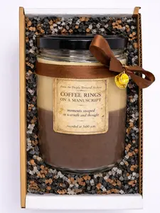 The Deeply Tortured Archive Candle Collection: Coffee Rings On A Manuscript