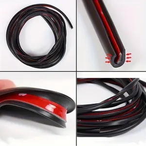 1pc 500cm/196.85in Car Door Protector, U-Shape Universal Car Door Edge Guard, Rubber Molding Seal Anti-scratch Protection Strip