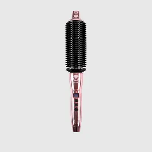 Perfecter Pro Heated Round Brush 1.5" - Curling Iron Alternative - Create Curls, Waves & Volume with Less Frizz & More Shine