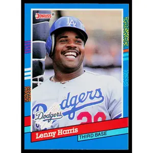Lenny Harris 1991 Donruss #224 Los Angeles Dodgers