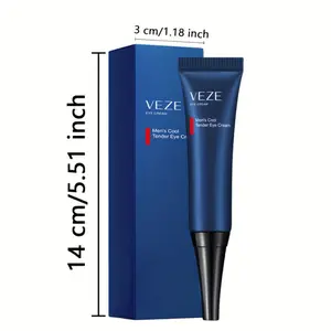 Unscented Men'S Eye Cream with Glycerin & Vitamin E by VEZE - Moisturizing Formula for All Skin Types, Alpha Hydroxy Acids for Firming Periocular Area & Reducing Dullness, Nourishing Eye Skin Care, Hydrating Eye Cream, Skin Repair