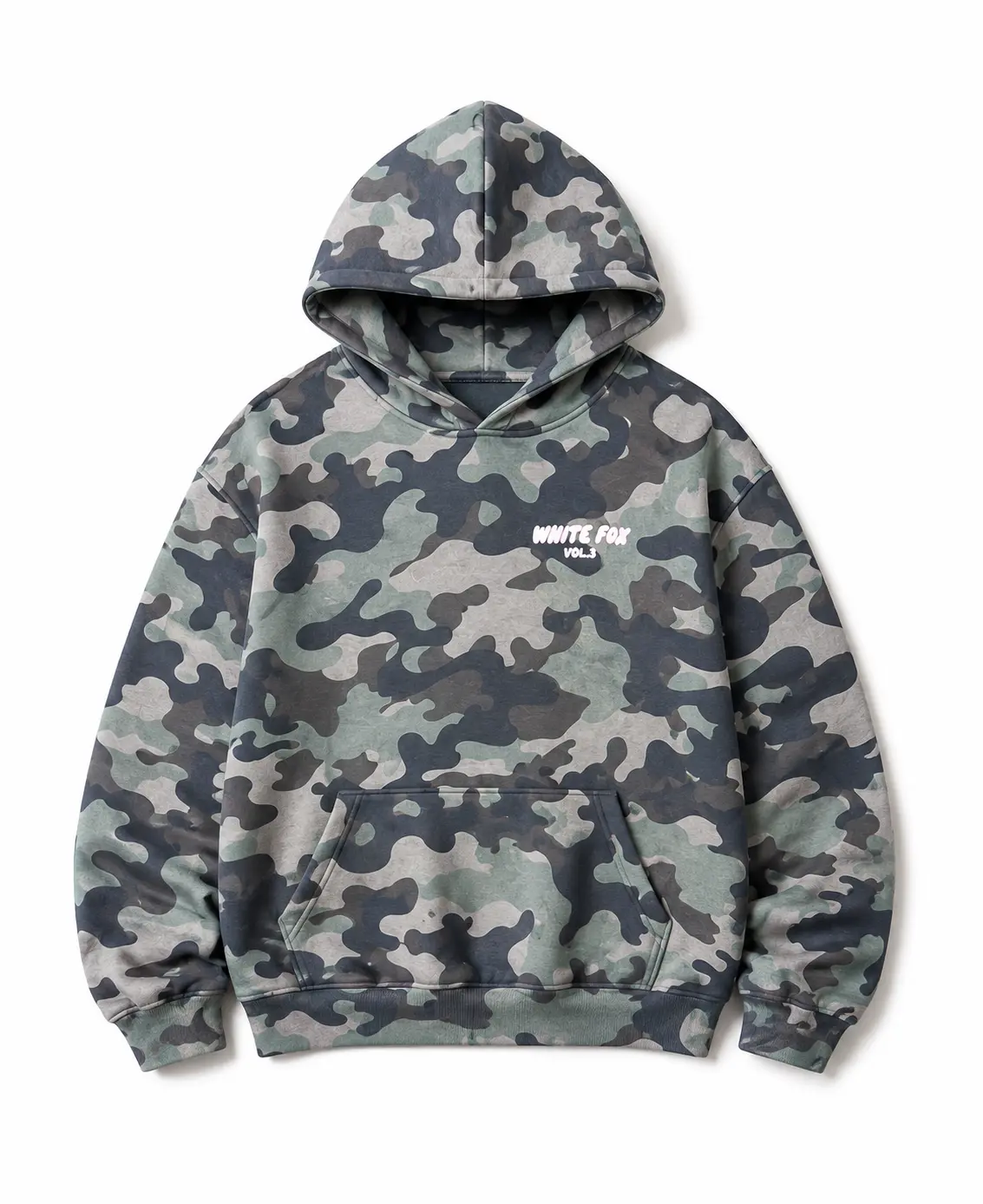 Offstage Printed Oversized Hoodie Washed Camo, Camo Pattern Hunting Hoodie, Duck Camo Hoodie, Camo Shirt, Gift For Men