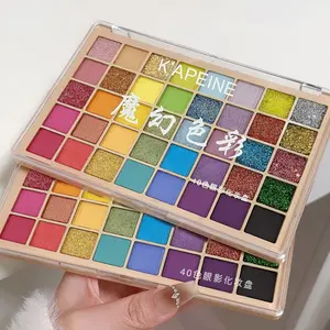 K'apine 40 Color Shimmer Matte Eyeshadow Palette, Professional Eye Makeup, High Pigment Long-Lasting, Perfect for Parties Daily Cosplay, High Pigmentation