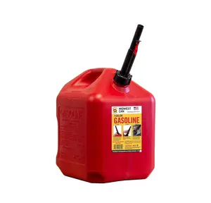 5 Gallon Gas Can - 5610 Safe-Flo Auto Shut Off 5 Gallon Petrol Can – Durable Fuel Containers with Flame Shield Safety System & Quick-Flow Spout - Red - 1 Pack