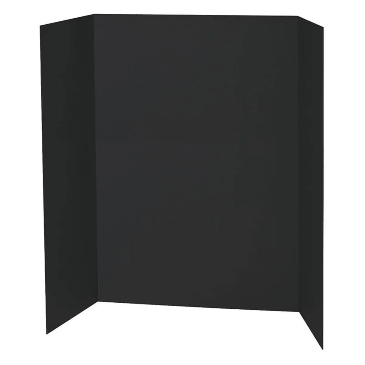 212 MAIN Black Corrugated Tri-Fold Single Wall Presentation Board - 48x36 in, 6-Pack, Office Accessories for Coaches' Project Displays & Booths