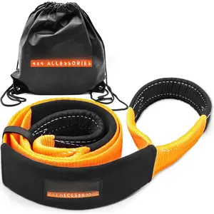 Tree Saver Strap 3in x 8ft Certified 36000Lbs Break Strength,   Tow Strap Winch Extension Rope with Oversize Carry Bag