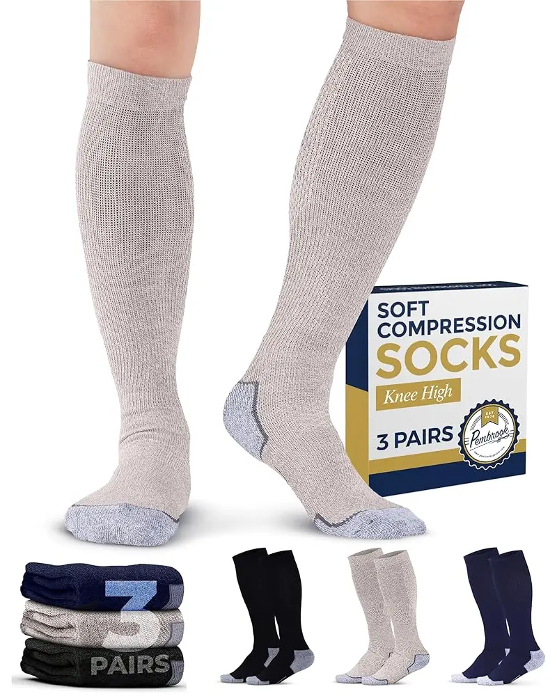 Black/Tan/Navy - 3 Pairs