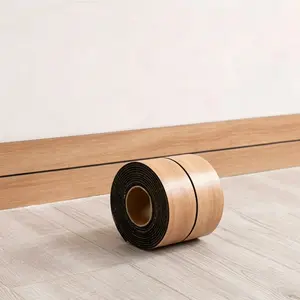 Thick PVC Self-Adhesive Baseboard, Wood Grain Design, Easy Peel-And-Stick, Home Decor, European Minimalist Style, Floor Trim Border