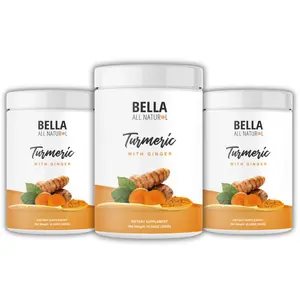 Bella All Natural Turmeric with Ginger 3-Pack (10.58 oz / 300g Each)