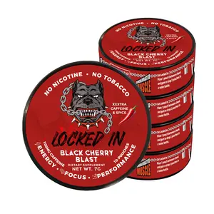 Locked In Energy Pouches - Black Cherry Blast/5 Pack