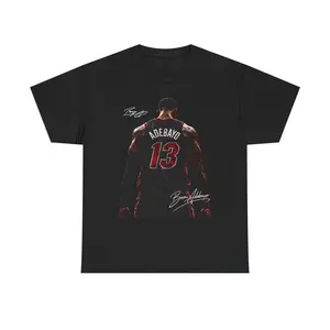 Bam Adebayo Miami T Shirt Autograph Edition Graphic Tee 83 Points!