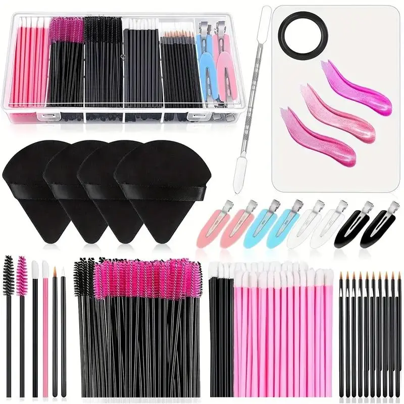 Professional Cosmetic Makeup Tool Set with Storage Box, 235pcs/set Multi-use Cosmetic Tools Makeup Kit for Facial Detailing & Blending, Portable Makeup Accessories for Women, Beauty Equipment
