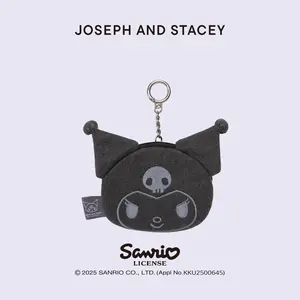 Denim Mini Pouch Kuromi Washed Charcoal