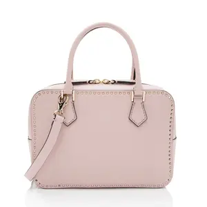 Pre-owned Valentino Leather Shoulder Bags Micro Rockstud Satchel