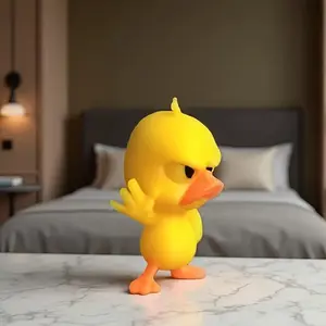 Duck Plush Toy Car Decoration, Standing Angry Duck Plaything, Cute Vehicle Ornament for Kids' Room