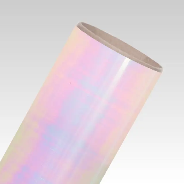 Siser Holographic Heat Transfer Vinyl - 12" Listed Width, 11.75" Actual Width, 110 Microns/4.3 Mils Thick, Polyester, Translucent Pearl Finish Holo Effect, CPSIA Compliant, Color Changing Chips Faux Rhinestone Look DIY Specialty Supply for Enthusiasts, Gl