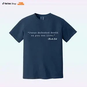 Comfort Colors Charlie Kirk Shirt, Jesus Defeated Death so You Can Live Republican Shirt, Free Speech Support Tee, Justice for Charlie Shirt
