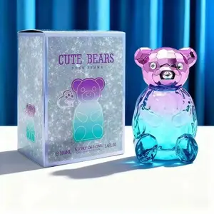 100ML Long-Lasting Fragrance, Fresh Floral & Fruity Scent, Creative Luxury Bear Perfume, Romantic Daily Use, Neutral Body Spray, Floral Sweet Perfume, Floral Chypre Scent