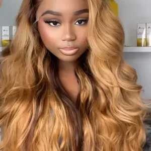 JoviFlawless Sun-Kissed Waves Honey Blonde Body Wave Wig with Natural Looking Layers and Soft Curls