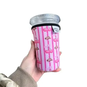 Croquette Cowgirl iced coffee cozie | iced coffee koozies | coffee sleeve | cute coffee accessories | western accessories