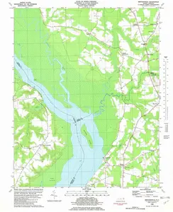 Mintonsville North Carolina USGS Topographic Quadrangle Map, 1997, 1:24000