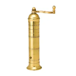 Pepper Mill Imports Atlas Brass Pepper Mill - Handmade Adjustable Grinder 9"