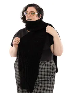 Chilly Mournings Waffle Knit Scarf