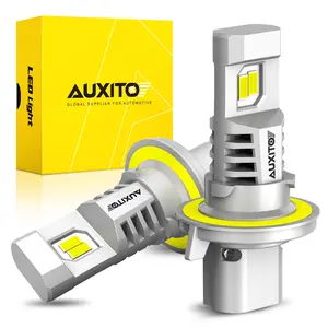 AUXITO 2024 Upgraede H13 Bulbs, 9008 LED headlight, 30000LM 800% Ultra Brightness, 1:1 Halogen Size, 6500K Cool White, Canbus Ready, Plug and Play, Pack of 2