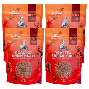 PREMIUM Roasted Shrimp Salt - 4 PACK SPICY Flavor Natural Spice