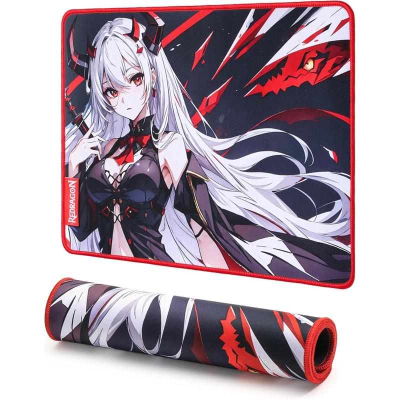 Redragon P046S Anime Gaming Mouse Pad - Smooth Lycra Surface, Anti-Slip Rubber Base, Spill-Resistant, Durable 5mm Thick Design, 13 x 10 inches, Gaming accessories, Dark Blue Redragon P046S Anime Gaming Mouse Pad - Smooth Lycra Surface, Anti-Slip Rubber Base, Spill-Resistant, Durable 5mm Thick Design, 13 x 10 inches, Gaming accessories, Dark Blue