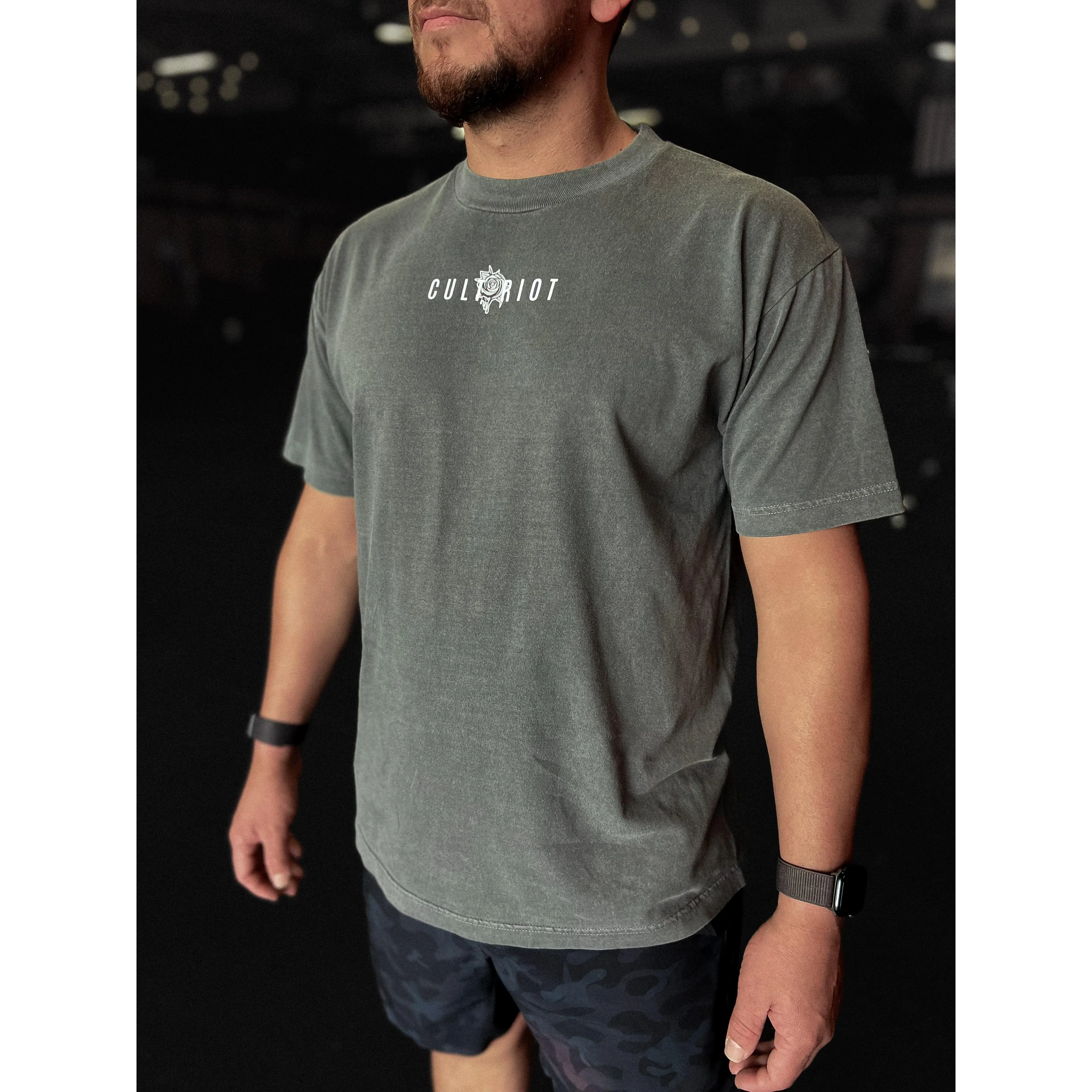 CULT RIOT | unisex heavyweight oversized cotton streetwear gym tshirt Classic Menswear