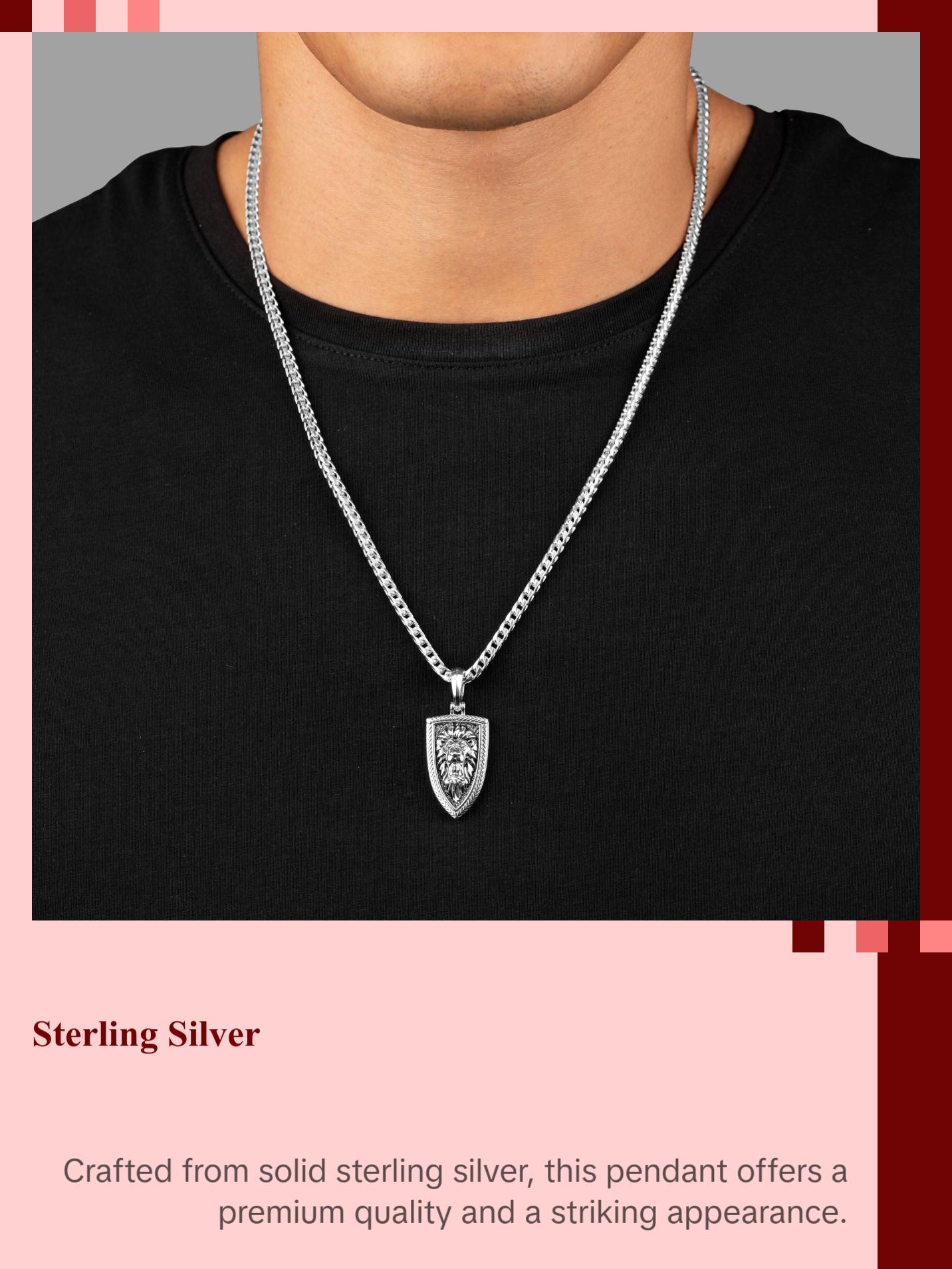 Empire, Silver Lion Head Pendant