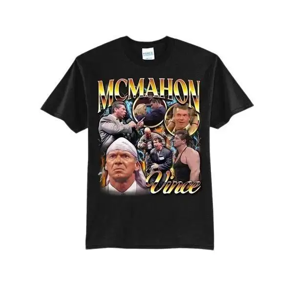 T-Shirtfeaturing Vince McMahon Tshirt T-Shirtfeaturing Vince McMahon Tshirt