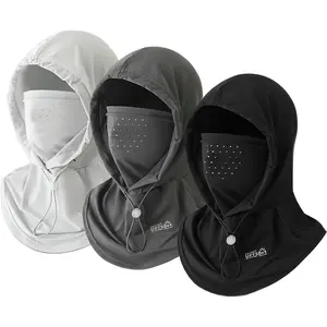 3 Packs Cooling Summer Balaclava Face Mask for Men Women, Breathable Holes UV Protection Sun Face Shield, Dustproof Full Head Mask for Fishing Motorcycle Cycling Hiking, Adjustable Outdoor Sports Gear
