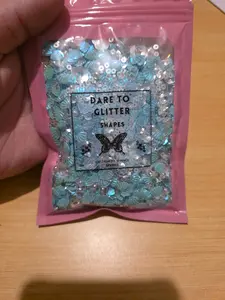 Light blue sea shells pieces