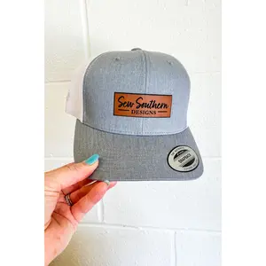 Sew Southern Logo Leather Patch Trucker Hat