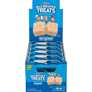 Krispies Treats Marshmallow Snack Bars, Kids Snack Box, Cereal Bars, Original (20 Bars)