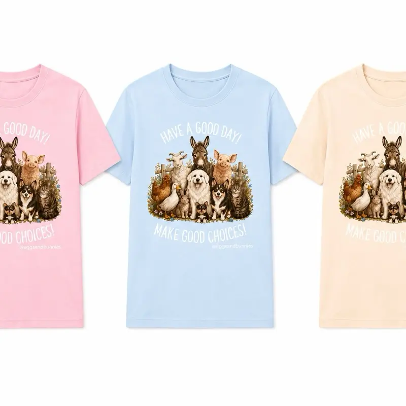 Eggs & Bunnies Farm Animals T-shirt